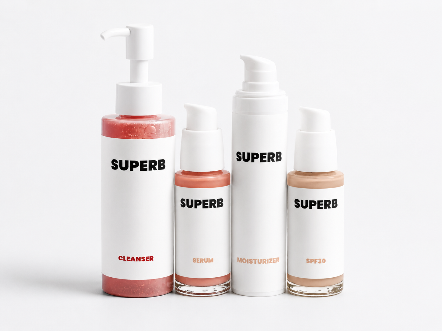 The SUPERB 4 skincare set